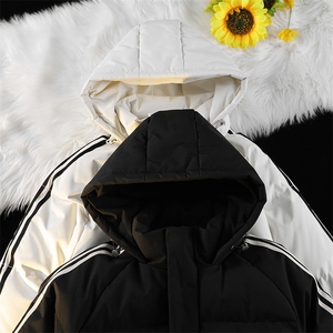 条纹长款防寒户外秋冬季棉服棉衣外套2025过膝棉袄 HZ8818-P108图片