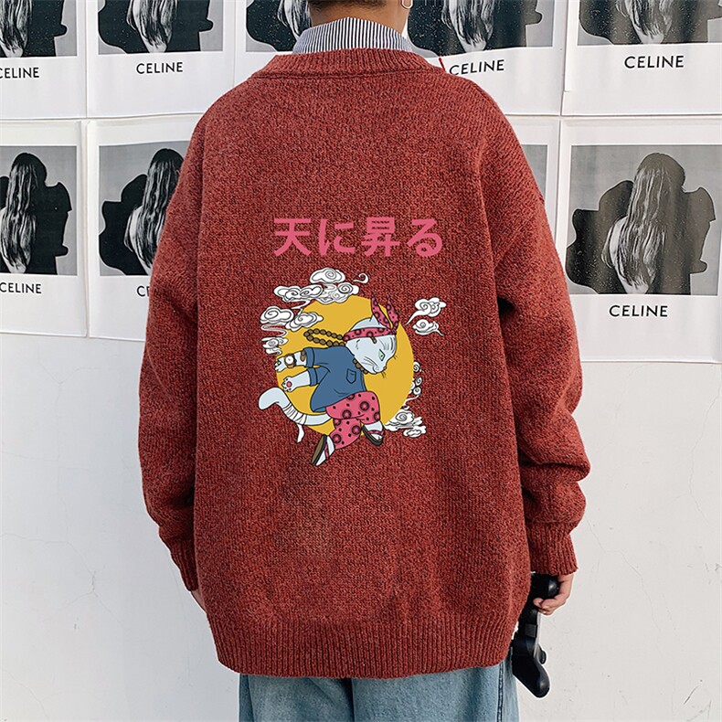 M19012-P45加绒款-P65加厚加绒毛衣男大码毛线衣男针织衫男线衫,男装针织衫/毛衣,电商A040