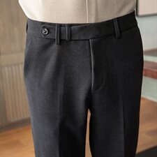 A105毛呢料子男厚修身小脚西裤休闲裤-备货足，男装西裤，电商A211