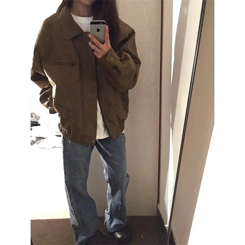 【有货】美式复古pu皮夹克工装皮衣外套JK735特P78,男装夹克,星座908-1