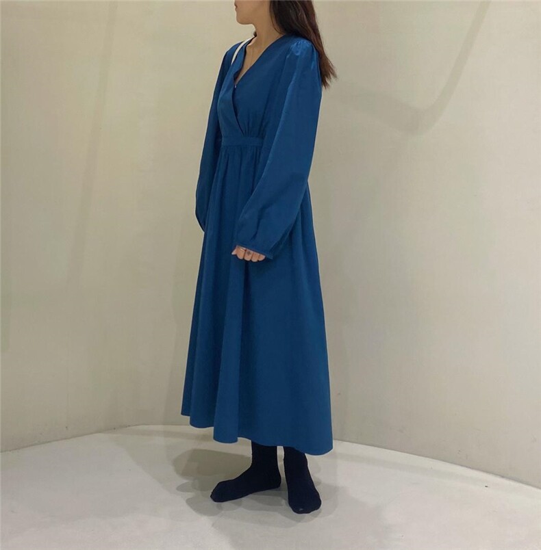 后腰松紧连衣裙，女装连衣裙，韩昭昭 HZAZ