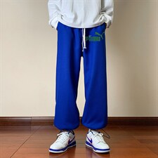 华夫格运动裤男大码抽绳休闲裤卫裤HK78227-P35加绒款P45，男装休闲裤，电商A040