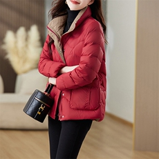 羽绒服2024新款时髦修身立领羽绒服，女装羽绒服，魅影