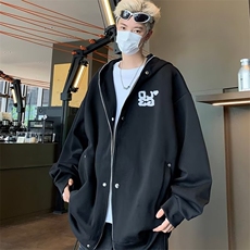 秋冬季复古小众开衫连帽卫衣拉链纽扣设计感秋季外套上衣WY162，女装短外套，星座1116A-1（原606A）