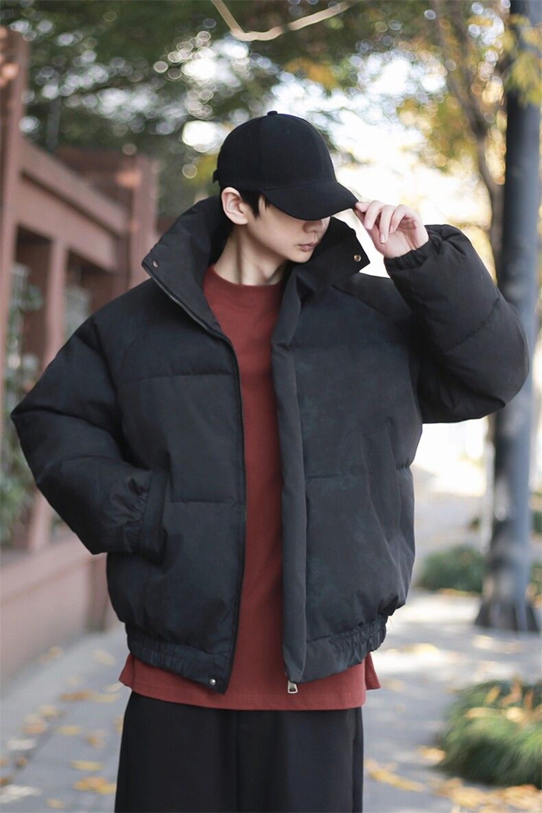 图脏脏服冬季短款棉衣外套立领宽松面包服MY60/P85/118,男装棉衣,星座1412-2