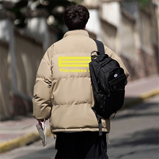 港风直播抖音高品质宽松男面包服羽绒棉外套棉衣M1045P90，男装棉衣，电商C408(原B339-1)