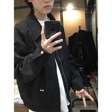 春秋痞帅外套男ins高街潮牌港风日系原宿风韩版潮流宽松夹克JK844，男装夹克，星座208-5