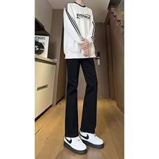 现货主推弹力渐变大码直筒微喇毛边牛仔裤K860-K861-K866-P50，男装牛仔裤，星座205