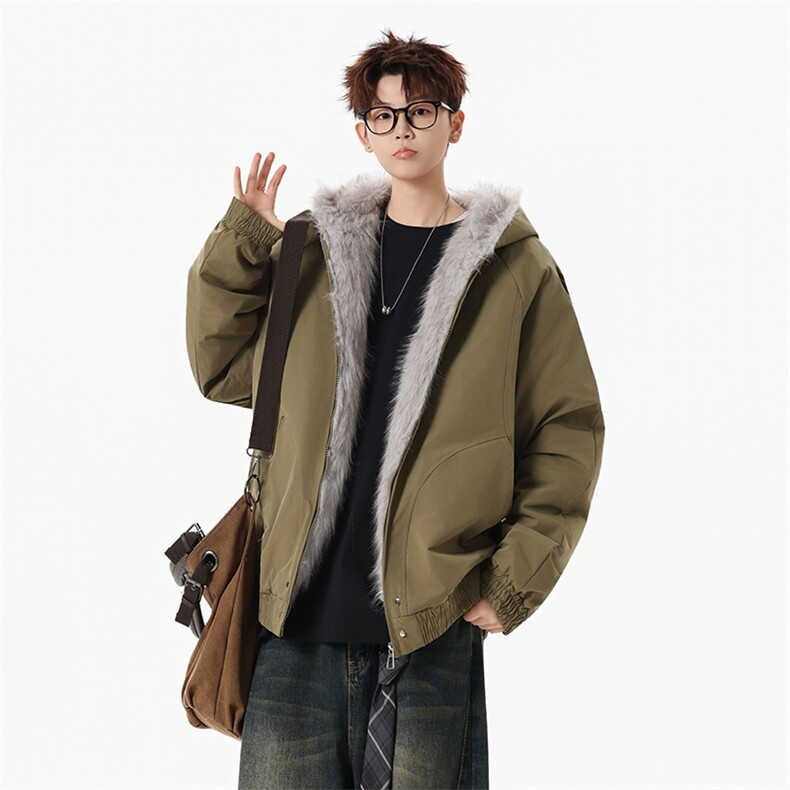 M8601-P95冬季新款男女同款座山雕连帽棉衣外套,男装棉衣,星座109
