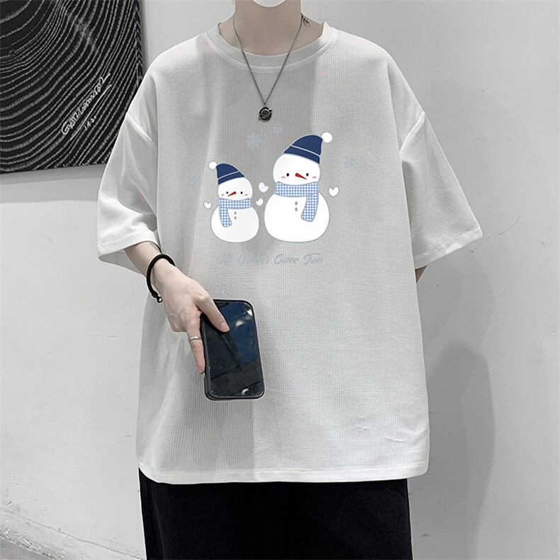 华夫格t恤男短袖男大码五分袖HT73439-P22,男装T恤,电商A040