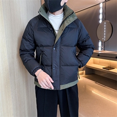 男士加厚羽绒服2025冬季修身立领休闲外套C208-8896特P158控229.9，男装羽绒服，电商C208