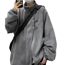 重磅！麂皮绒复合夹克飞机扣外套CP43-特P60控价：108，男装夹克，电商B371
