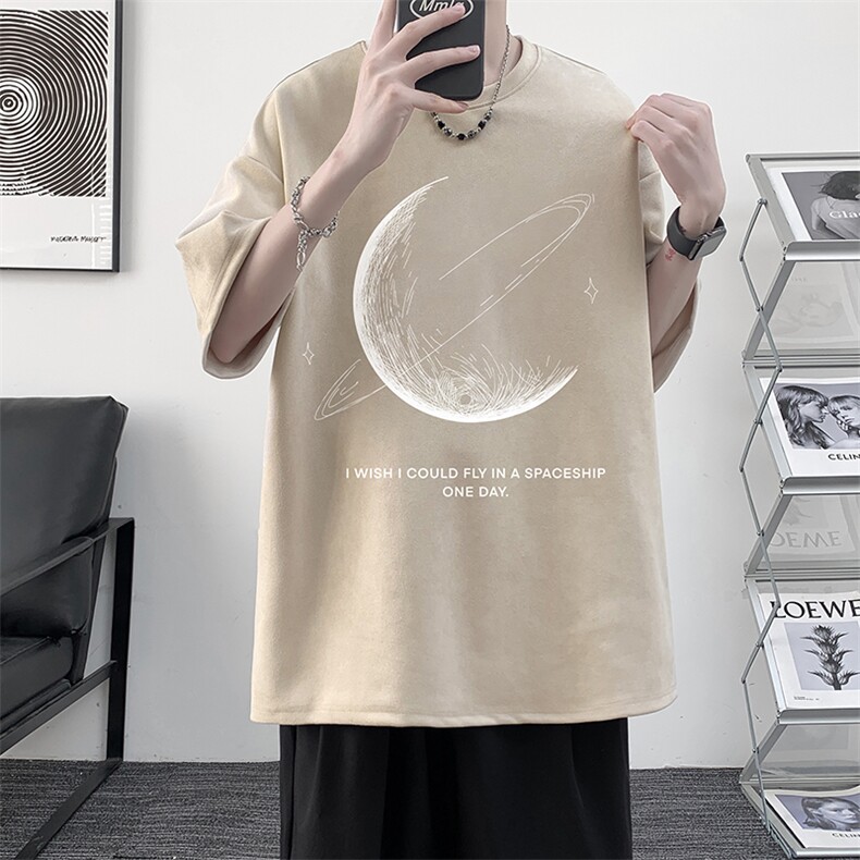 麂皮绒短袖t恤男大码半袖男JD82246-P25,男装T恤,电商A040