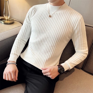 2024秋冬季新款修身半高领毛衣针织打底衫男M11-p58，男装针织衫/毛衣，电商D303