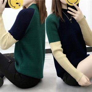 2020年冬季 针织衫/毛衣 半高圆领 套头 长袖 宽松 舒适 百搭 韩版 显瘦,女装针织衫/毛衣,奕阳依阁