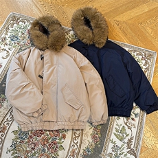 517A-8-Y95-P98毛领可拆卸牛角扣加棉高品质派克服情侣棉衣外套，男装棉衣，星座517A-8（原B282）