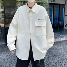 文艺潮流男标准衬衫青春流行气质潮百搭简约七分袖新款夏季，男装衬衫，星座716-4