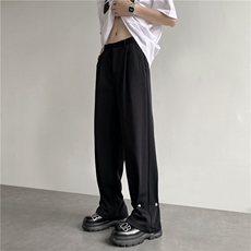 2025春夏季微喇高街铆钉直筒西裤XK2303-P60，男装西裤，星座1002-1