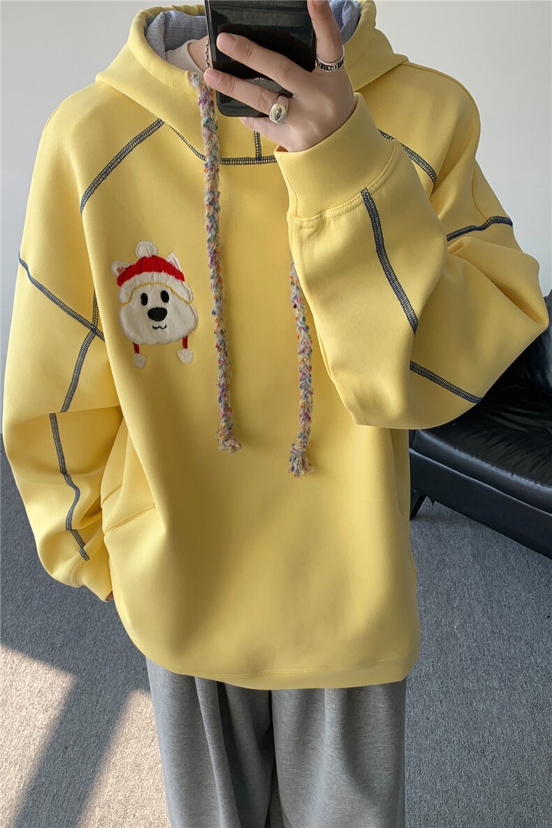 6XL-M重磅刺绣连帽卫衣男高街套头打底上衣WY47-P88,男装T恤,电商D206-1