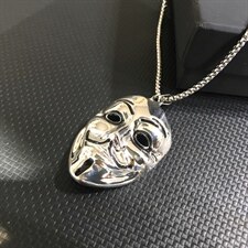 G1836欧美面具吊坠个性项链创意男士钛钢吊坠T恤链毛衣链配饰，项链，星座510A-2