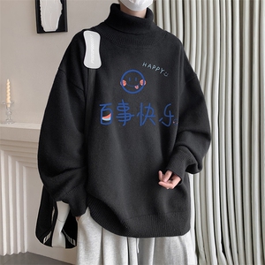 控68高领毛衣男士大码内搭毛线衣男 GM45183-P45加绒款-P65图片