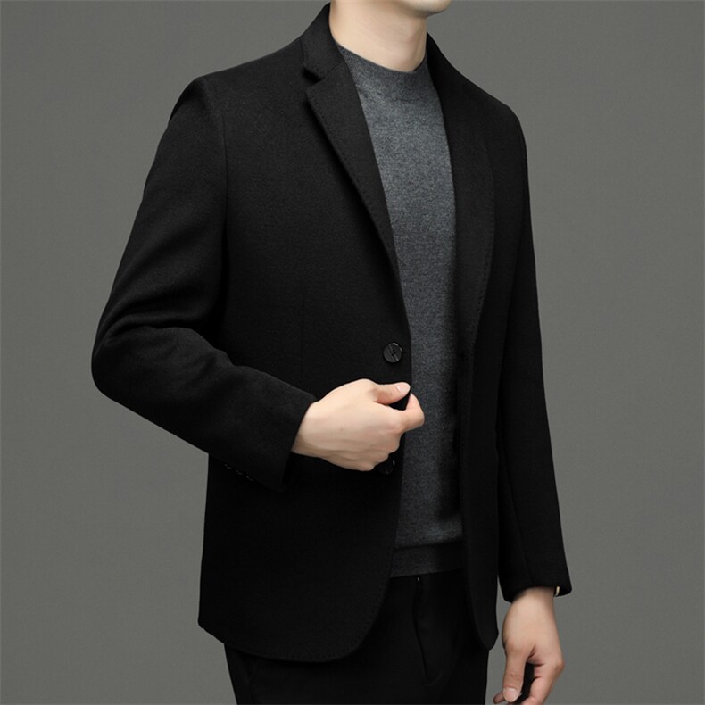 BEN07钱塘2020-2中年男士冬季厚款商务休闲简约羊毛西服P230,男装西服,钱塘207-2