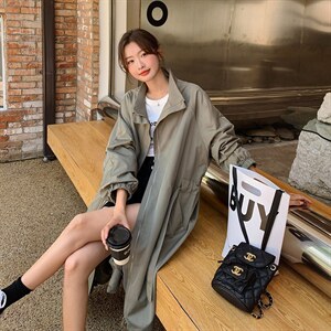 【新款现货】2022秋主推简约设计款风衣251-612-P155-K218图片