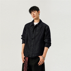 不褪色 2025新高品质牛仔夹克宽松韩版工装潮流水洗外套N107/P98图片