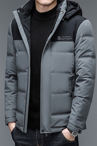 2023冬季新款80%白鸭绒连帽年立领保暖羽绒服外套 ZL005-P240图片