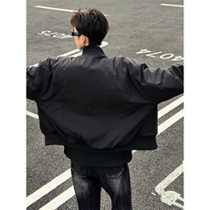 美式飞行夹克棉服男冬季短款廓形立领棉衣高级感痞帅cleanfit外套，男装夹克，星座506A