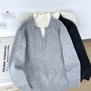 1506-1/MLR3101/P69高质量潮牌男女同款高龄毛衣宽松时尚百搭图片