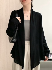 2025年秋季新款中长款针织女士开衫外套时尚休闲通勤百搭，女装羊毛衫，琳尚羊绒