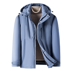 冬季新款羽绒服男士连帽可脱卸宽松休闲简约百搭外套ZG2926-P300，男装羽绒服，电商B212（原钱塘6029）
