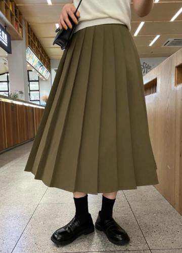 百褶半裙，女装半身裙，唯品