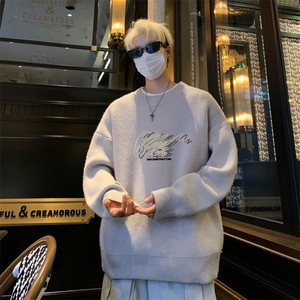 高质量！秋冬季半高领毛衣男士加绒加厚线衣男针织衫男DMY547-P38图片
