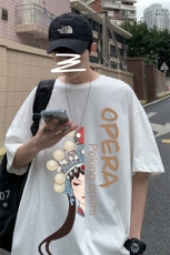 DX17161-P20纯短袖t恤男大码半袖打底衫宽松体恤衫港风，男装T恤，电商A040
