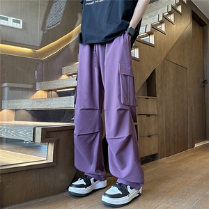 YK126 特P32 控65 品质保障 秋装冰丝垂坠感工装大口袋时尚休闲裤图片