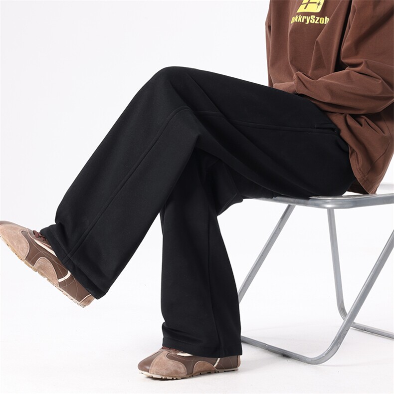 2026年春季新品美式直筒休闲裤宽松卫裤男 K25001*P28加绒35控68图片