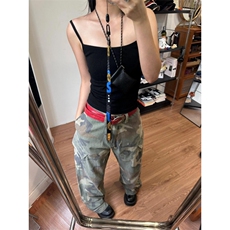 【有货】军绿色伐木迷彩工装裤男美式vibe裤子高街K7049HH-特P55，男装工装外套，星座1007（原301D）
