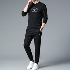 HPN-TZ1108男士2023年春季新款长袖两件套青年休闲套装，男装休闲套装，电商B360