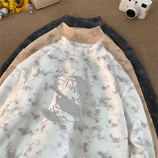 260克重磅扎染德绒半高领打底衫【有货】C403A-DR25395ZR-P25，男装T恤，电商C403A