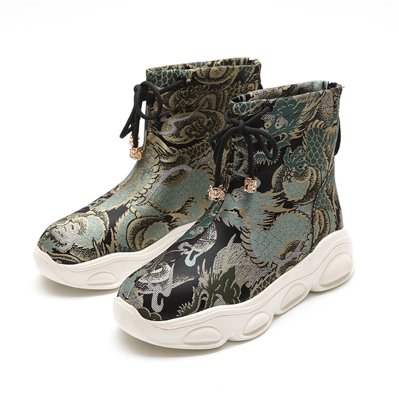 风刺绣男款靴子民族风复古厚底男士鞋子B382-2002-1，男装民族服装，星座917（原B382）