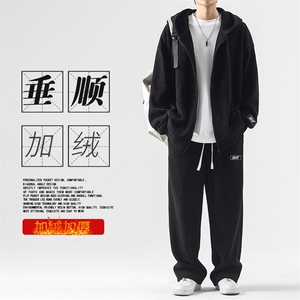 加绒时尚宽松套装重磅条绒套装垂顺TZ821-常规特批123加绒特批143图片