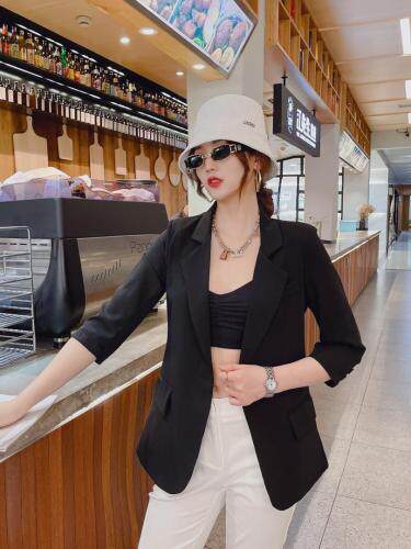 现货夏季新款修身显瘦防晒西服，女装，韩衫衣社