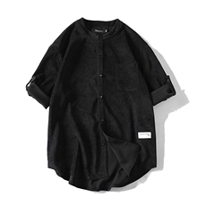 复古日系灯短袖衬衫男休闲衬衣7108-P38，男装衬衫，电商B380（原B361）