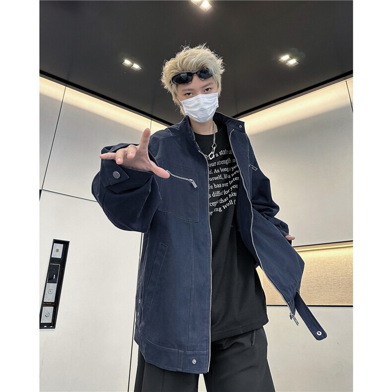 cleanfit牛仔外套男春款美式复古工装哈灵顿夹克W6287-P74,男装夹克,星座412-3