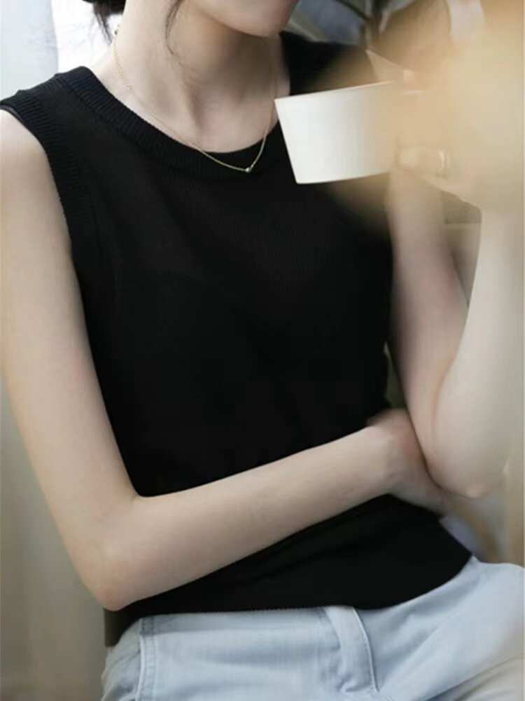 洋气百搭薄款微透宽松外穿吊带背心女夏季大码,女装背心吊带,圣旺供货