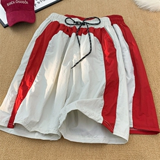 休闲短裤男士韩版潮拼色百搭夏季宽松2024新款ins五分裤K5563-P26，男装牛仔裤，星座412-2