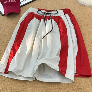 休闲短裤男士韩版潮拼色百搭夏季宽松2024新款ins五分裤K5563-P26图片