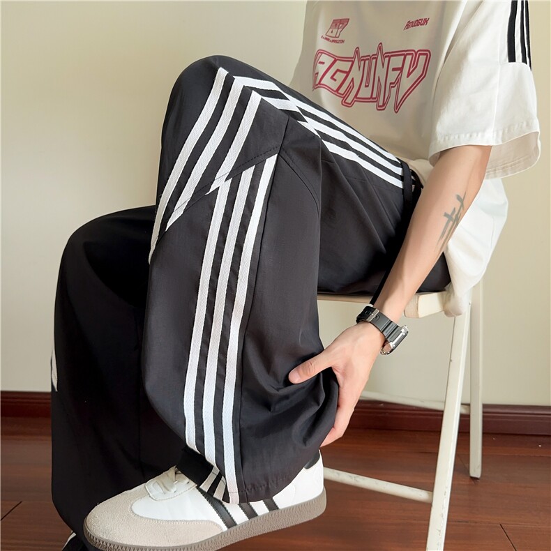 夏季新款美式条纹设计宽松薄款速干休闲裤B315-K25462-特p35控68,男装休闲裤,电商B315